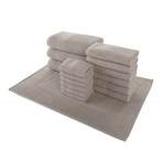 Alexis® Antimicrobial Honeycomb™ 16-Piece Towel Set (Almond)