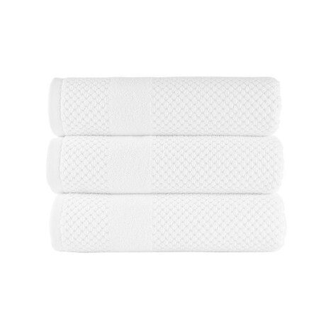 Alexis® Antimicrobial Honeycomb™ Bath Towel // Set of 3 (Almond)