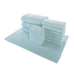 Alexis® Antimicrobial Honeycomb™ 16-Piece Towel Set (Almond)