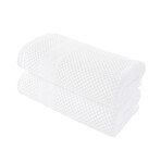 Alexis® Antimicrobial Honeycomb™ Bath Towel // Set of 2 (Almond)