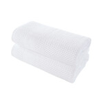 Alexis® Antimicrobial Honeycomb™ Bath Sheet // Set of 2 (Almond)