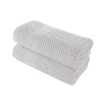 Alexis® Antimicrobial Honeycomb™ Bath Towel // Set of 2 (Almond)