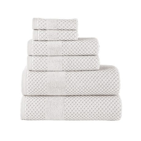 Alexis® Antimicrobial Honeycomb™ 6-Piece Towel Set (Almond)