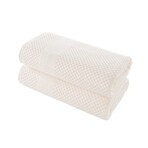 Alexis® Antimicrobial Honeycomb™ Bath Towel // Set of 2 (Almond)