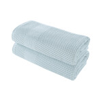 Alexis® Antimicrobial Honeycomb™ Bath Sheet // Set of 2 (Almond)