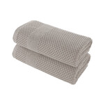 Alexis® Antimicrobial Honeycomb™ Bath Towel // Set of 2 (Almond)