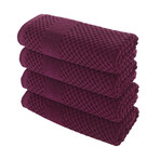 Alexis® Antimicrobial Honeycomb™ Hand Towel // Set of 4 (Almond)