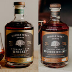 Whiskey Duo // Michelone Reserve Bourbon + Dark Pumpernickel Rye // 750 ml Each