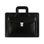 The Tempest // Leather Briefcase (Black)