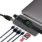 Trooss // USB-C Hub + Wireless Charger (Space Gray)