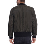 Jake Leather Jacket // Black + Khaki (M)