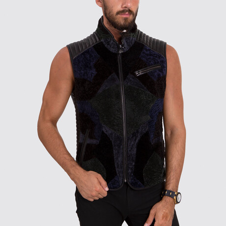 Kevin Leather Vest // Black (XS)