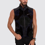 Kevin Leather Vest // Black (XL)