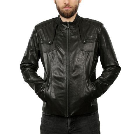 Robin Leather Jacket // Black (XS)