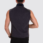 Kevin Leather Vest // Black (XL)