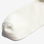 Basic Rib Crew Socks // Pack of 6 // White