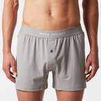 Mint Tech Boxer Shorts // Gray (Small)