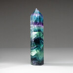 Genuine Polished Rainbow Fluorite Point