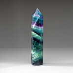 Genuine Polished Rainbow Fluorite Point