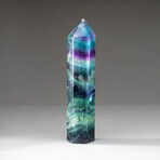 Genuine Polished Rainbow Fluorite Point