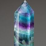 Genuine Polished Rainbow Fluorite Point