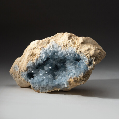 Genuine Natural Blue Celestite Crystal Cluster // V1