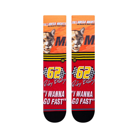 I Wanna Go Fast Socks // Red (M)