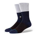 Neopoliton Butter Blend Socks // Brown + Blue (L)
