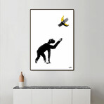 Chimpanzee and Banana Taped