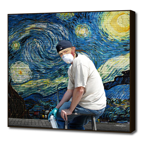 Street Art (Van Gogh) (16"W x 16"H x 2"D)