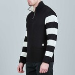 Stripe Hill Climber Sweater // Black (L)
