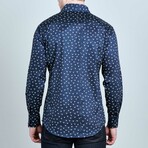 Longhorn Long-Sleeve Button-Down Shirt // Blue (XL)