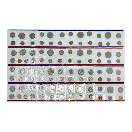 1980's U.S. Uncirculated Coin Sets // Decade Set ( 86 Coins)