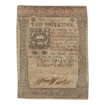 1773 Colony of Pennsylvania 10 Shillings Banknote