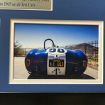 "Ford vs Ferrari" // Shelby's Ford Cobra Mustang Test Plate // Framed Collage