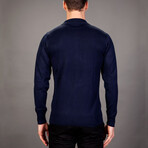 Calgary Turtleneck Sweater // Navy Blue (Small)