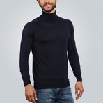Turtleneck Sweater // Navy Blue (Small)