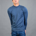 Calgary Turtleneck Sweater // Blue (Small)