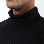 Raines Turtleneck Sweater // Black (Small)