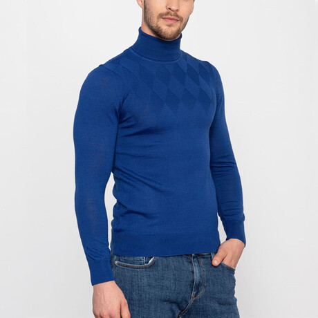 Renna Turtleneck Sweater // Sax Blue (X-Small)
