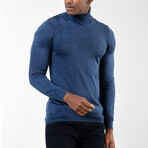 Renna Turtleneck Sweater // Blue (X-Small)