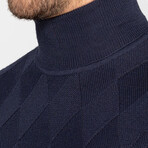 Renna Turtleneck Sweater // Navy Blue (X-Small)
