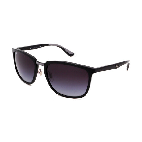 Unisex Rectangle RB4303-601-8G Sunglasses // Black