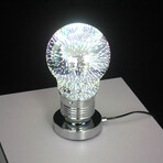 3D Fireworks Table Lamp // Light Bulb