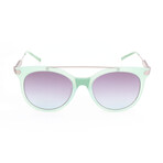 Women's CKNYC1871S Sunglasses // Milky Light Green
