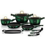 12-Piece Kitchen Cookware Set // Emerald