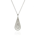 Damiani Regina Cleopatra 18k White Gold + Diamond Necklace // Store Display