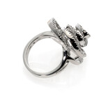 Damiani Bocciolo 18k White Gold Diamond Ring // Ring Size 7.5 // Store Display