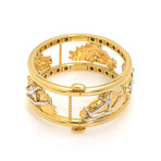 Roberto Coin Cheval 18k Yellow Gold + Diamond Bracelet // Store Display