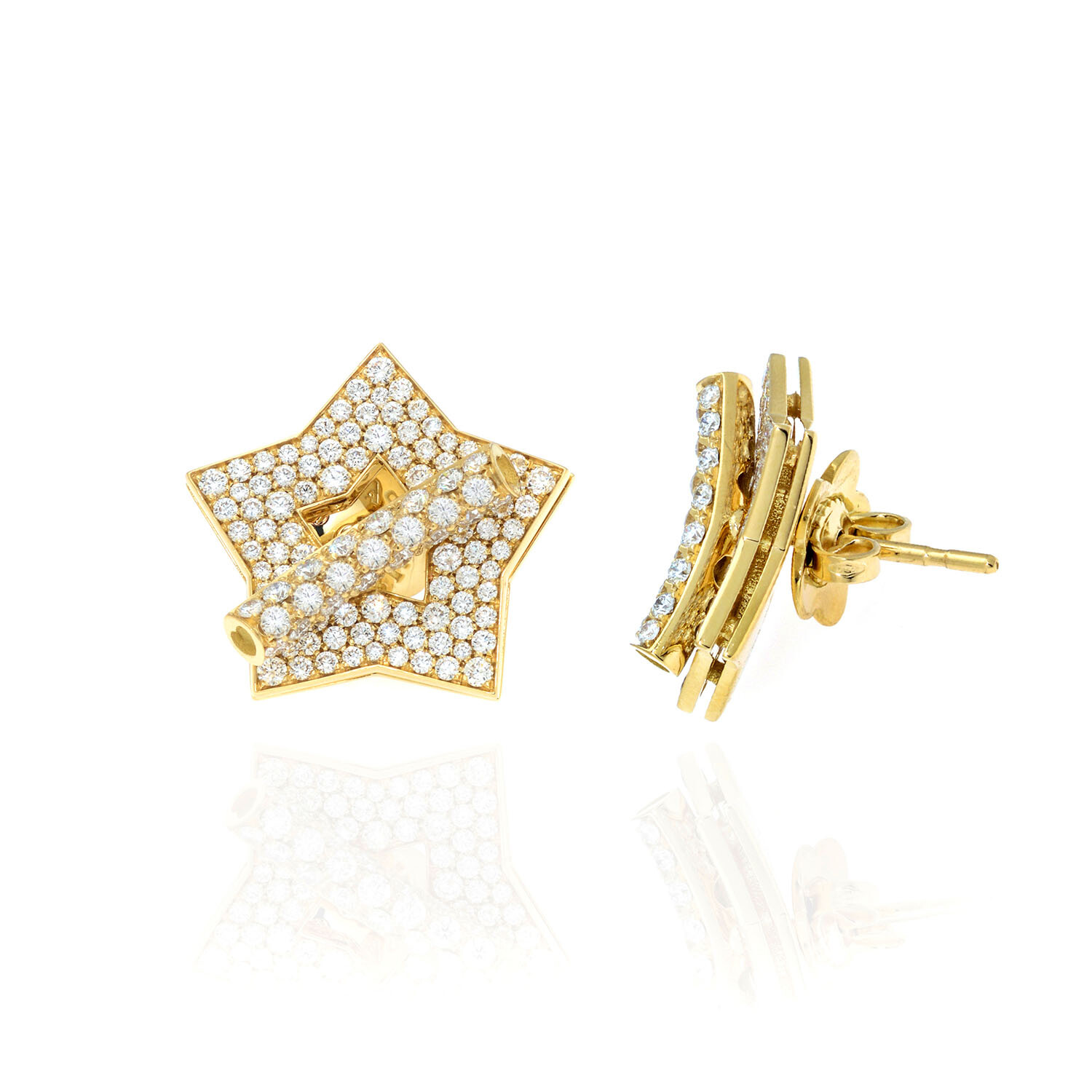 Pasquale Bruni // Make Love 18k Yellow Gold + Diamond Earrings // Store ...